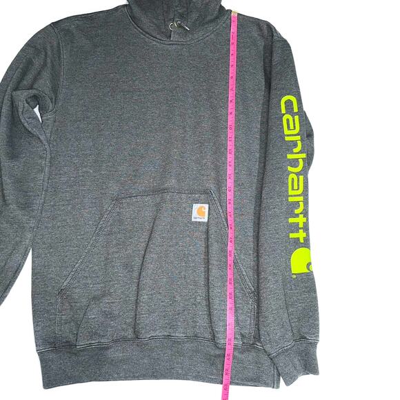 Carhartt Loose Fit Midweight Logo Sleeve K288 Graphic Hoodie Size Small - Picture 12 of 13